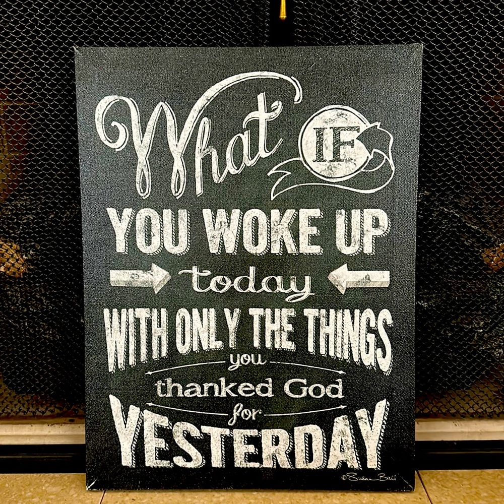 Cute canvas wall sign